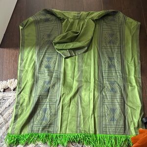 Encanto Bruno Hooded Poncho with Fringe